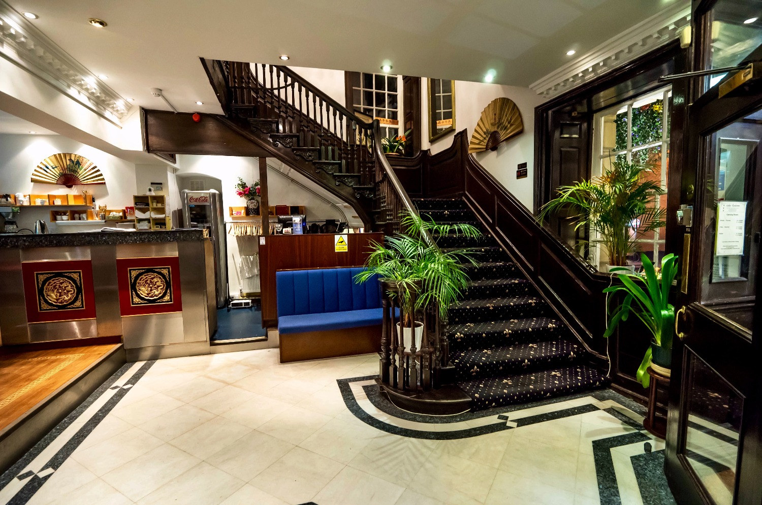 The staircase inside Cathay Rendezvous